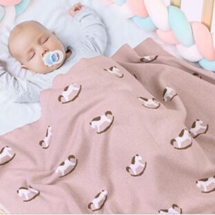 Dusty color Horse motifブランケット