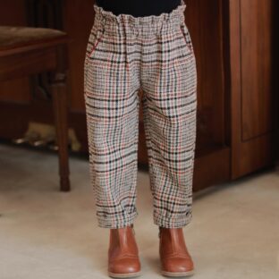 Brown check pants