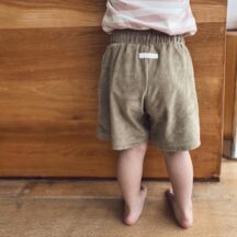 Original fake suede short pants